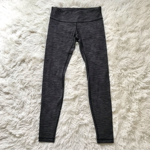 Lululemon Wunder Under Heathered Textured Leggings Size 6 - Picture 4 of 14